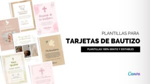 Plantillas Invitaciones Bautizo Gratis Para Editar