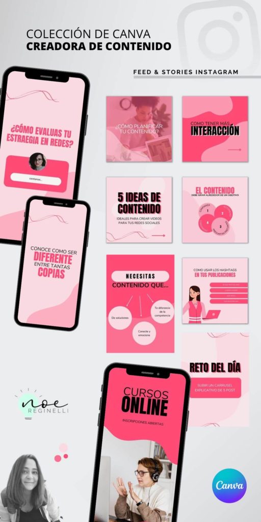 Pack De Plantillas De Canva Para Creadoras De Contenido 2850