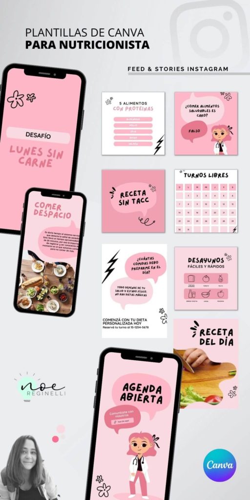 Plantillas Para Instagram De Nutrición Editables Y Gratis En Canva 6142