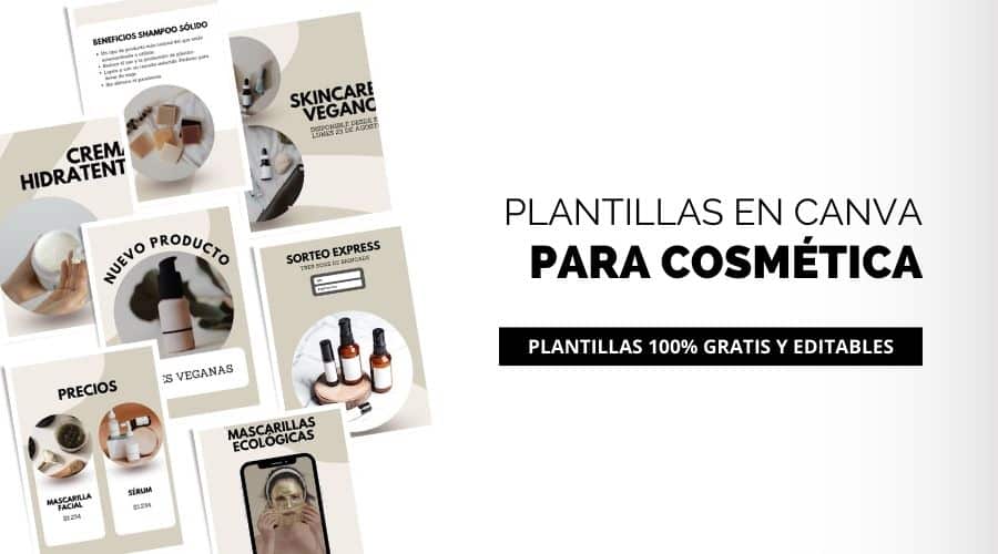 Plantillas de cosmética natural para instagram gratis