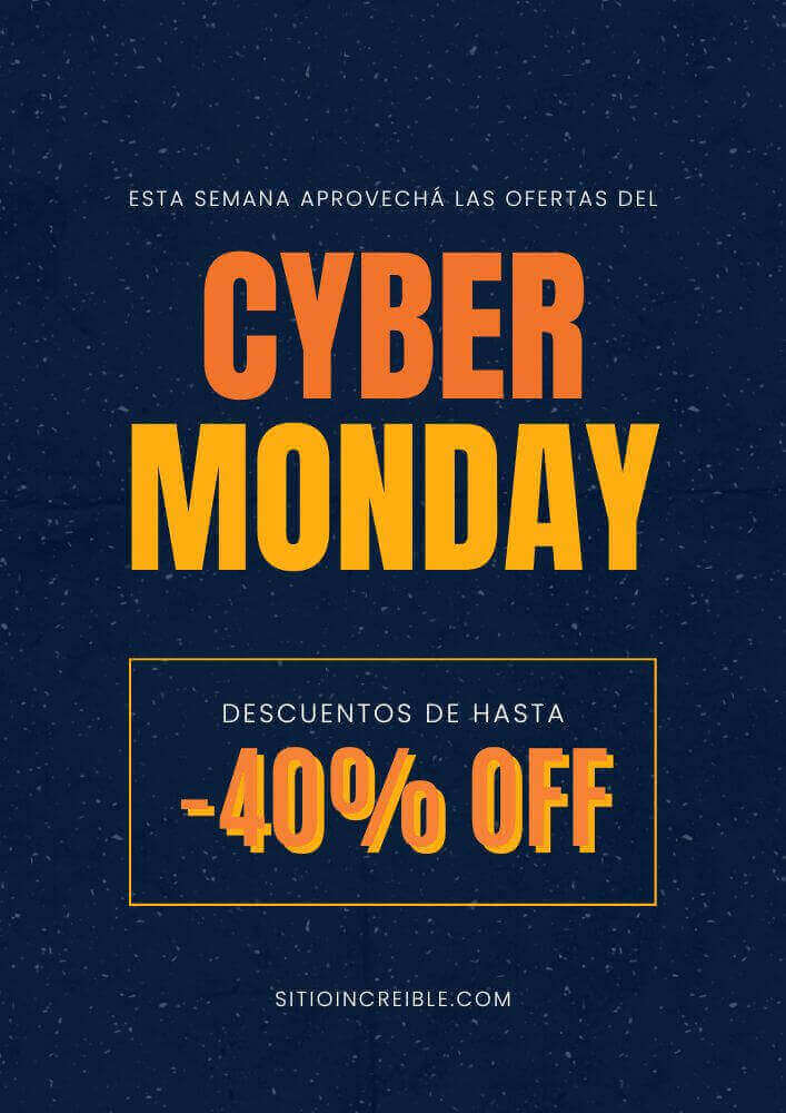 Plantillas Imprimibles de Cyber Monday Gratis