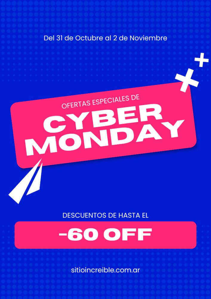 Plantillas Imprimibles de Cyber Monday Gratis