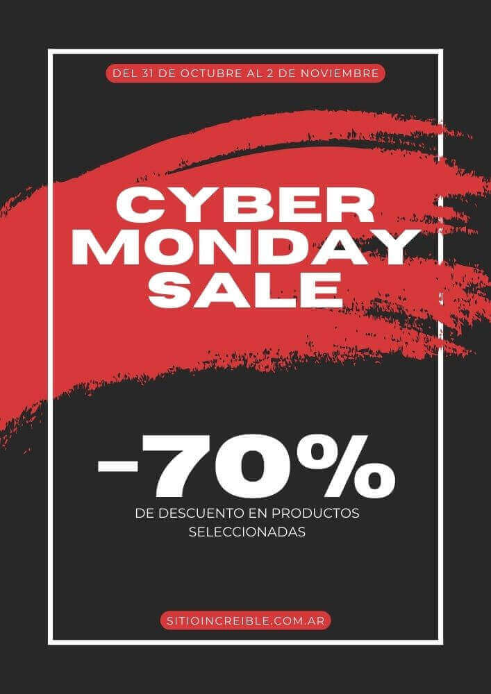 Plantillas Imprimibles de Cyber Monday Gratis