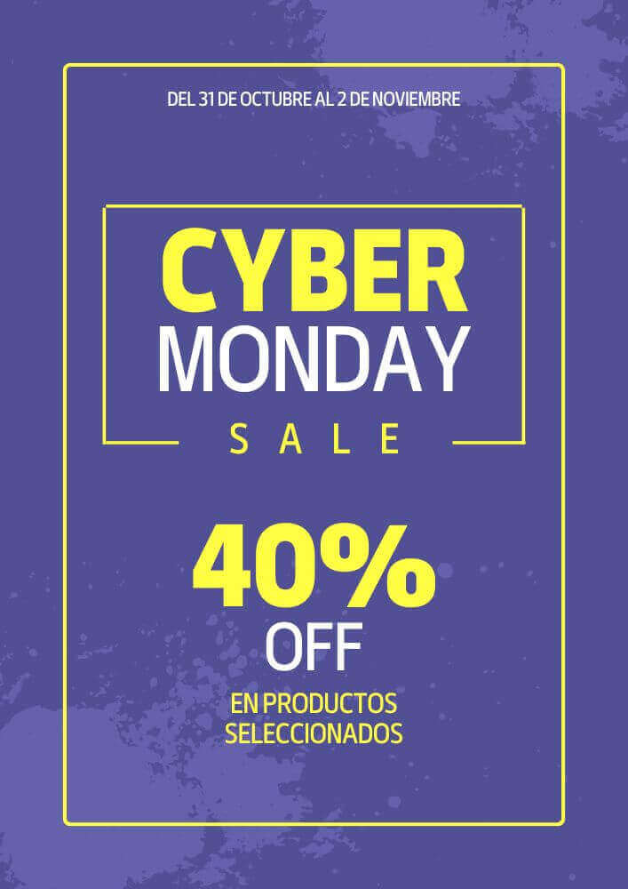 Plantillas Imprimibles de Cyber Monday Gratis