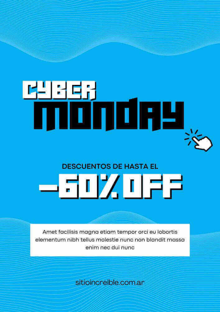 Plantillas Imprimibles de Cyber Monday Gratis