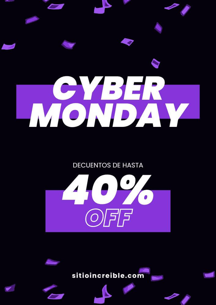 Plantillas Imprimibles de Cyber Monday Gratis