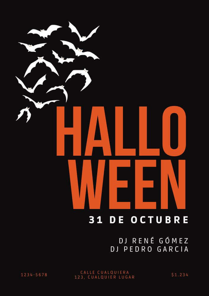 Colección de Plantillas Gratuitas para Eventos de Halloween