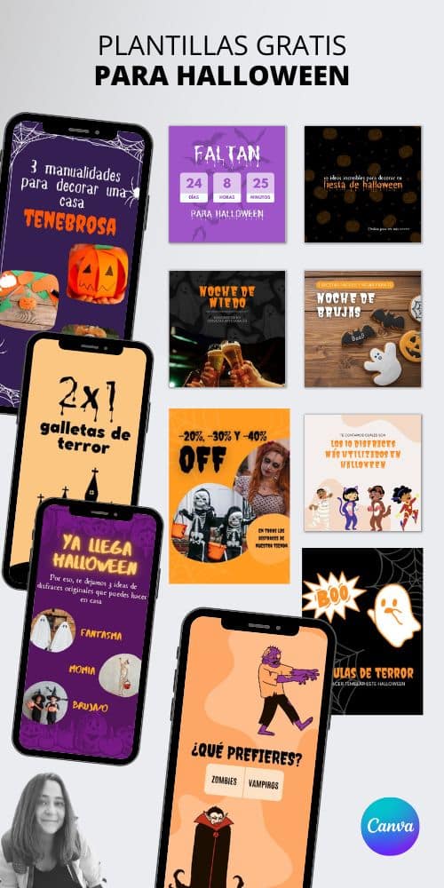 Plantillas para Instagram de Halloween Gratis