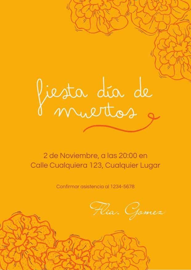 Plantillas de Día de Muertos Gratis