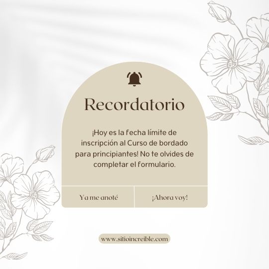 Plantillas para Instagram de taller de bordado gratis