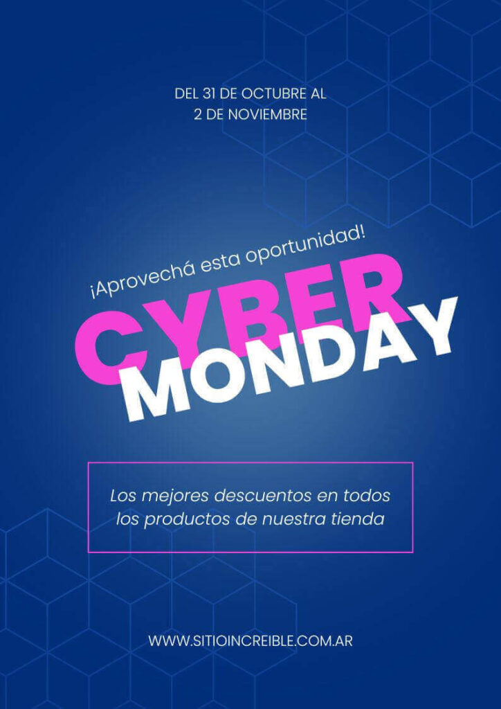 Plantillas Imprimibles de Cyber Monday Gratis