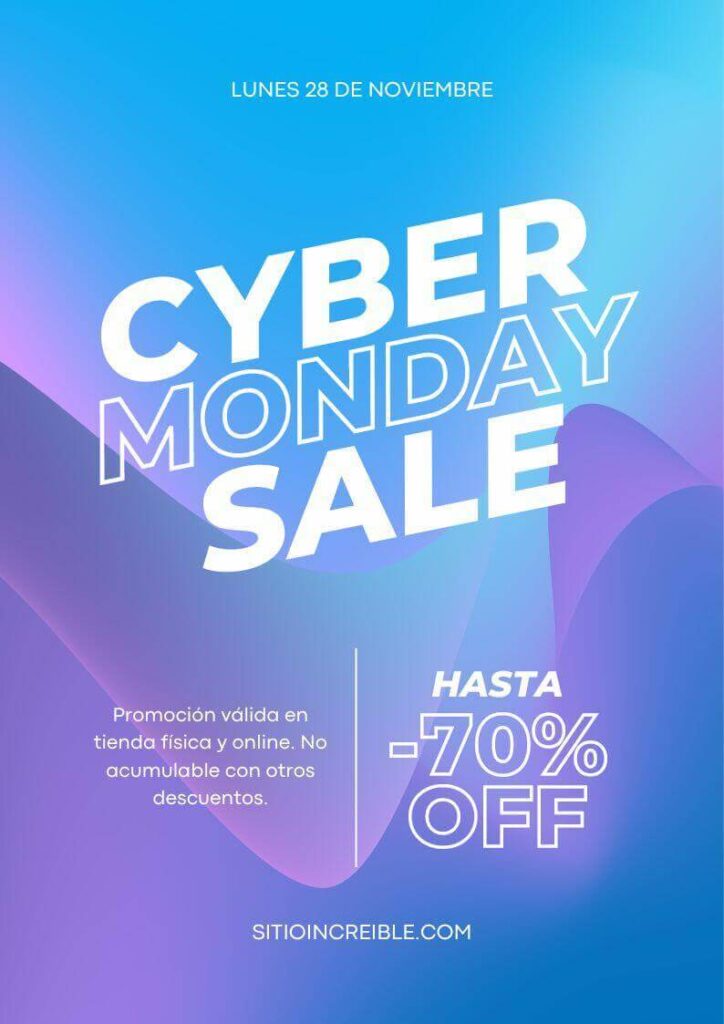 Plantillas Imprimibles de Cyber Monday Gratis