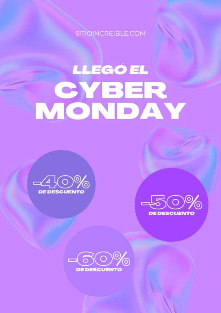 Plantillas Imprimibles de Cyber Monday Gratis