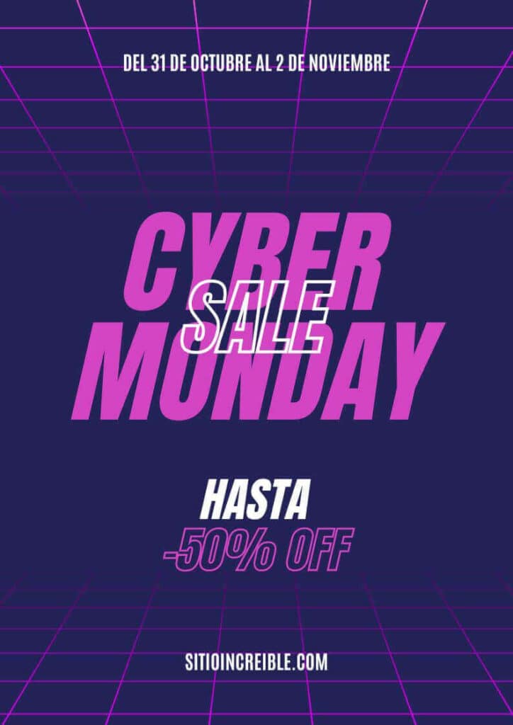 Plantillas Imprimibles de Cyber Monday Gratis