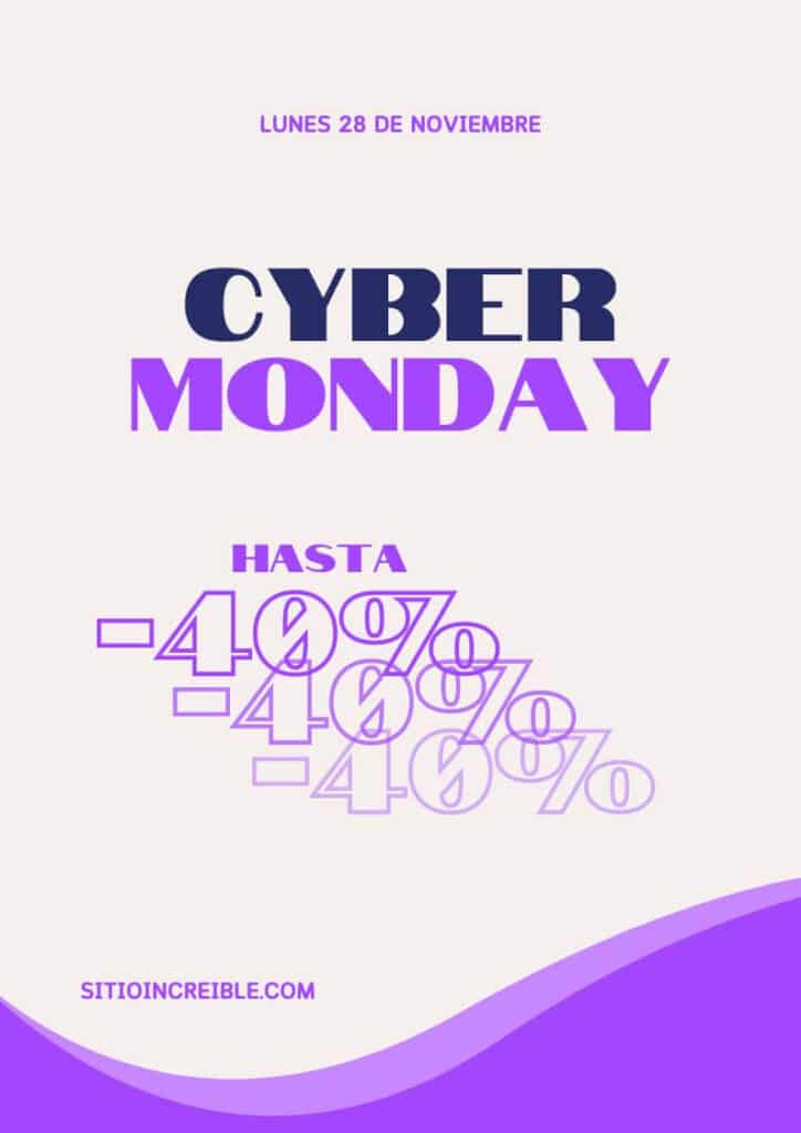 Plantillas Imprimibles de Cyber Monday Gratis