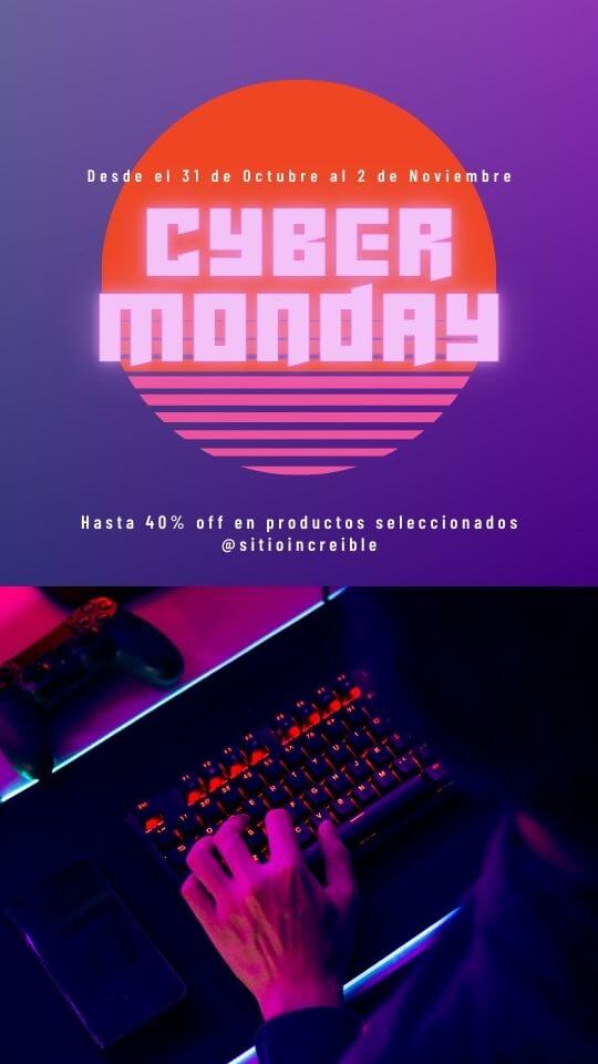 Plantillas para Cyber Monday Animadas