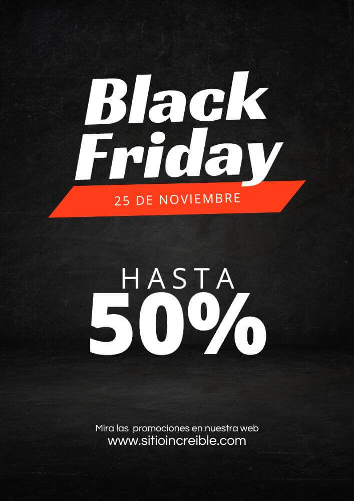 Plantillas Imprimibles para Black Friday Gratis