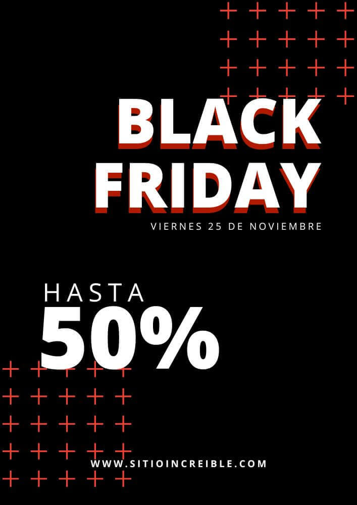 Plantillas Imprimibles para Black Friday Gratis