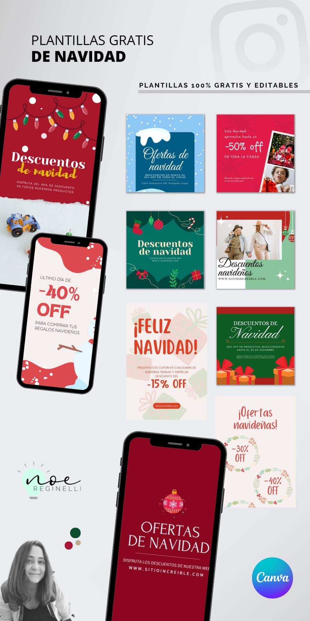 Pack de Plantillas para Ofertas Navideñas Gratis