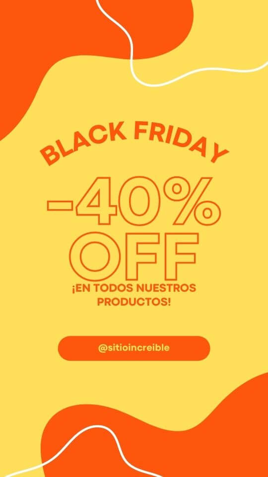 Plantillas de Black Friday para Instagram Stories