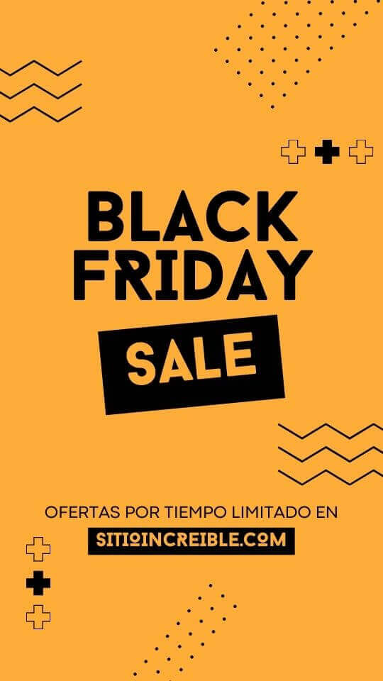 Plantillas de Black Friday para Instagram Stories