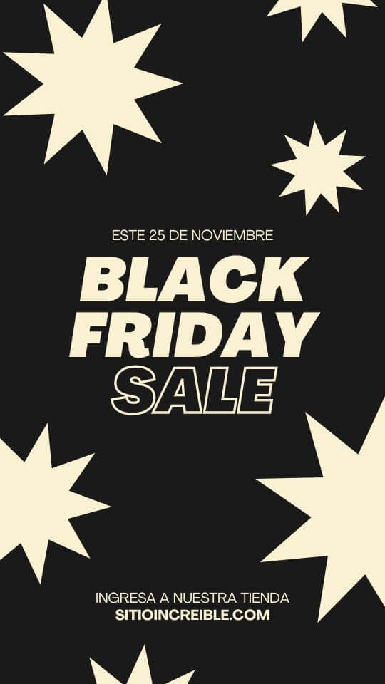 Plantillas de Black Friday para Instagram Stories