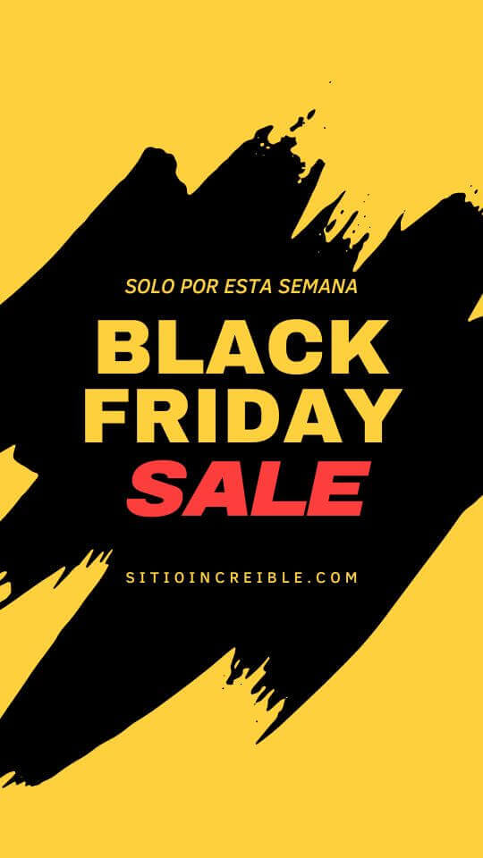 Plantillas de Black Friday para Instagram Stories