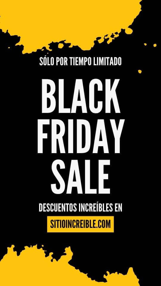 Plantillas de Black Friday para Instagram Stories