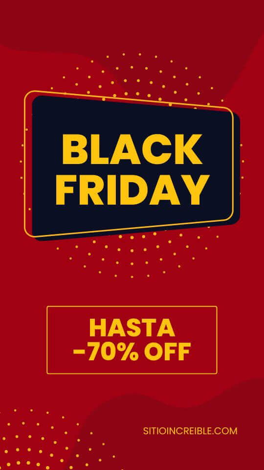 Plantillas de Black Friday para Instagram Stories