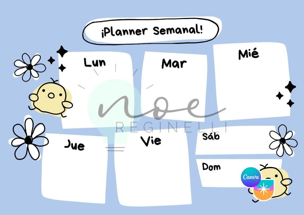 Plantillas Planning para Imprimir Gratis